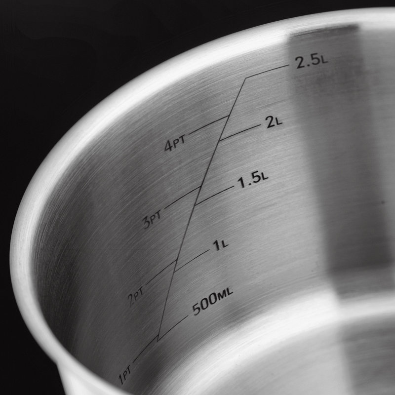 Stellar 7000 Stainless Steel Saucepans, 14/16/18/20 and 26cm Non-Stick Frying Pan