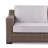 Manhattan Rustic Wicker Rattan Loveseat