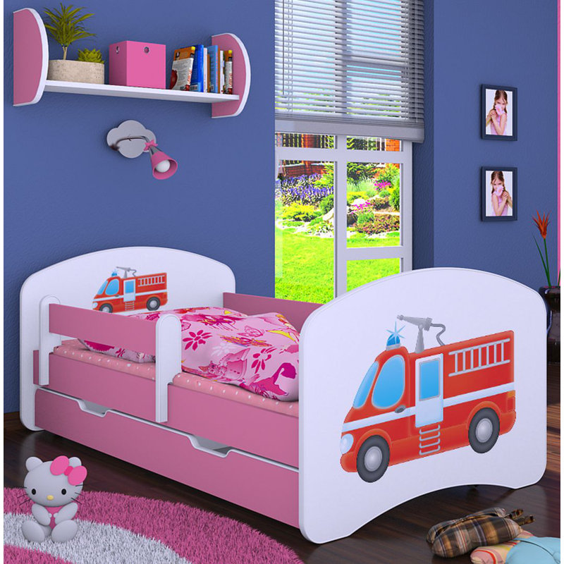 Manus Cabin Bed Themed Beds with Storage Included, Pink