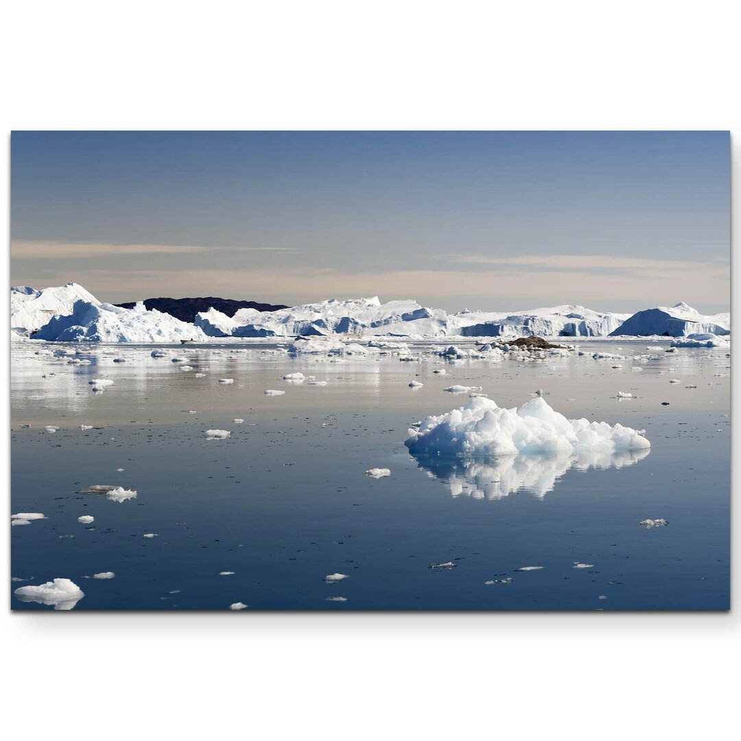 Leinwandbild Eisberge und Gletscher an der Westküste von Grönland