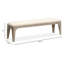Table de salle à manger extensible à tréteaux avec banc et buffet à 4 chaises-851963251
