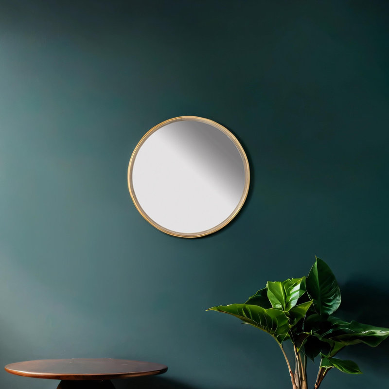 28 "Miroir rond en bois, miroir mural pour la salle de bain
