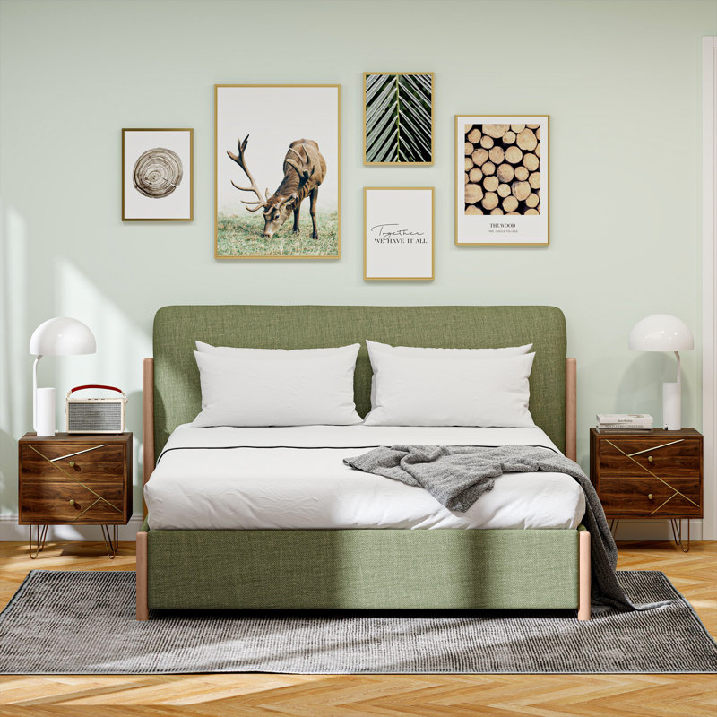 45cm W Manufactured Wood Bedside Table