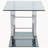 Chrome 2-piece Glass Top Coffee Table Set