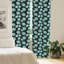Panneau coulissant floral semi-diaphane avec passe-tringle-45235840