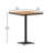Lark Commercial Grade 32" Square Outdoor Bar Height Table with Poly Resin Slats-1845063767