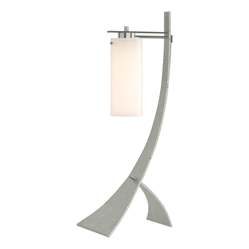 Stasis 28.3" Arched Table Lamp, Sterling