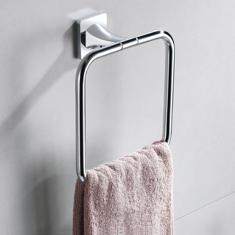 Porte-serviette mural, Chrome poli