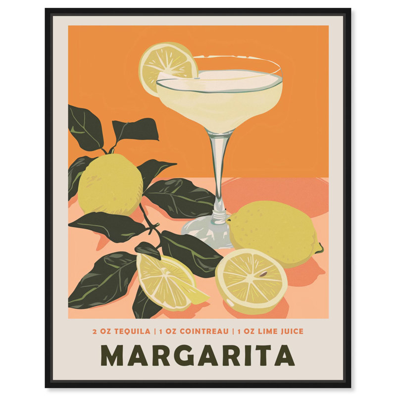 Margarita, Cadre noir, H 25 po x l 21 po x P 1,8 po