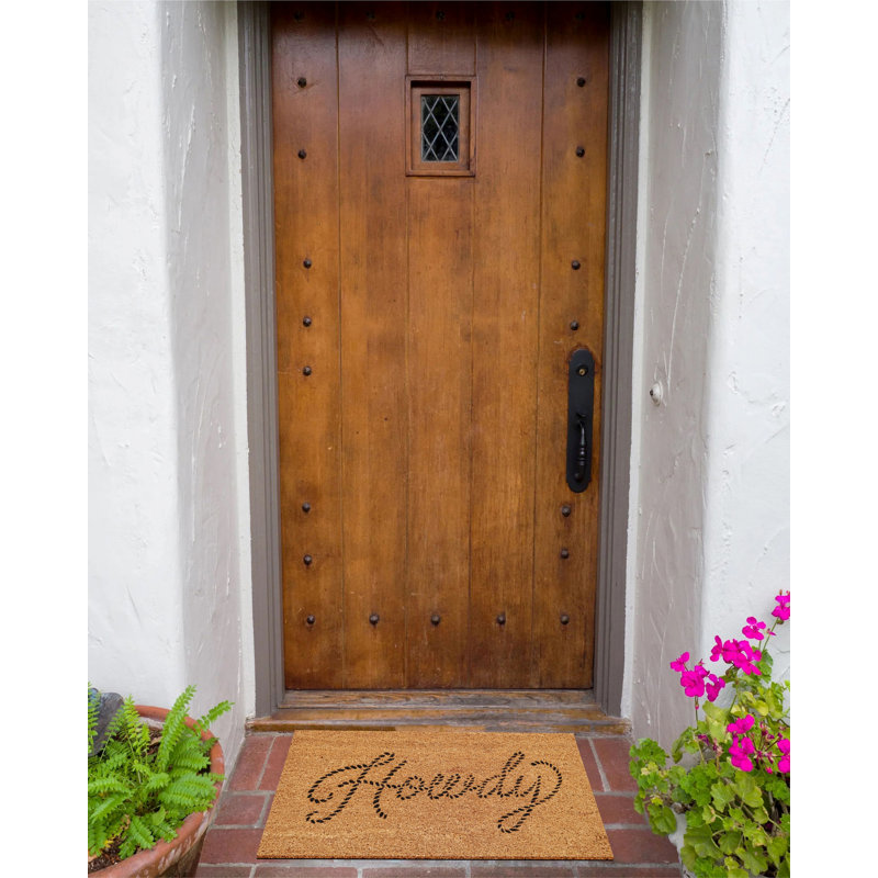 Paillasson Darrellyn KAF Home New Coir, robuste, résistant aux intempéries