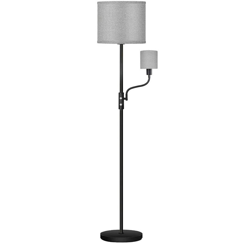 9'' Floor Lamp, Gray