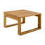 Ensemble de canapé de patio 3 pièces en bois d'acacia avec coussins beiges et table basse - Mobilier de conversation extérieur