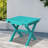 Kahn Rectangular HDPE Outdoor Folding Side Table-9041836