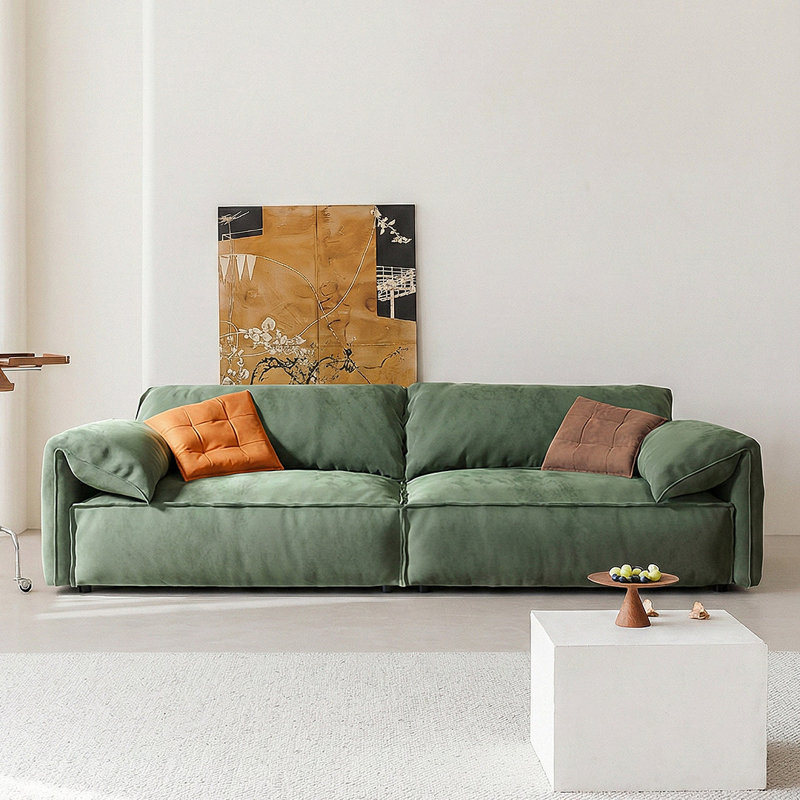 Velvet Sofa, 4-seater 270cm