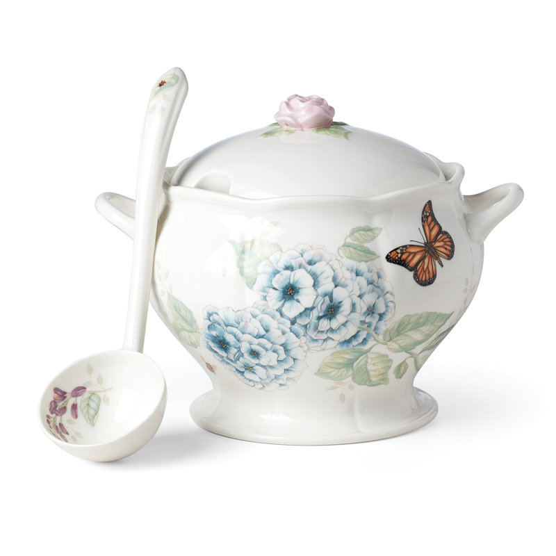 Butterfly Meadow 4.7 qt. Tureen 2 Piece Set