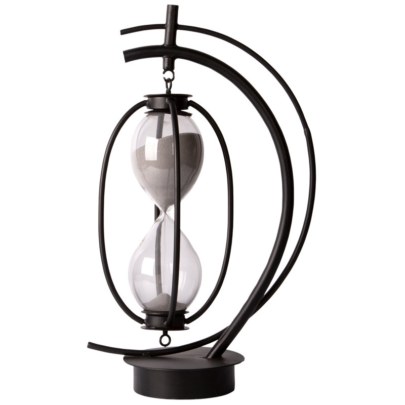 Taushif Hand Finishing Glass Hourglass Decorative Object