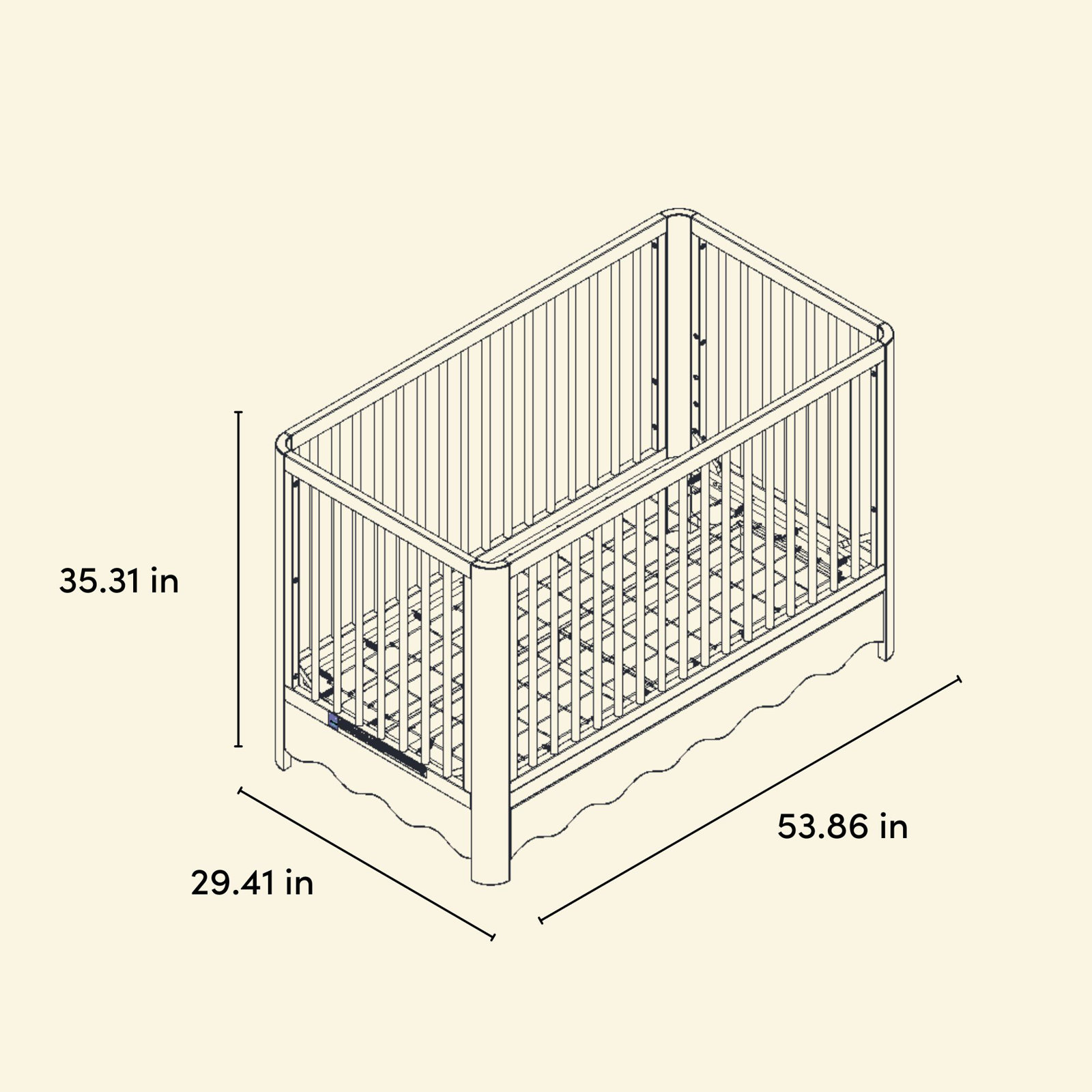 Storkcraft Casablanca Deluxe 5-In-1 Convertible Crib, Blush