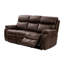 Canapé inclinable électrique Runy, cuir grainé brun, 86 po