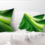 Lignes vertes abstraites - Coussin imprimé abstrait