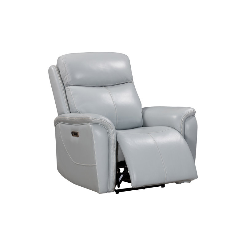 Canapé et fauteuil inclinable électrique Allysia, Gris couturier