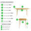 Alissah Rectangular 180Cm L Restaurant Table-1344192400-1344192404