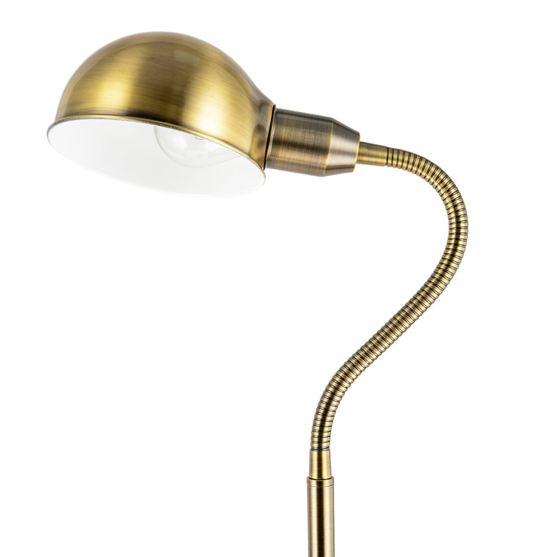 140cm Antique Brass Task Floor Lamp