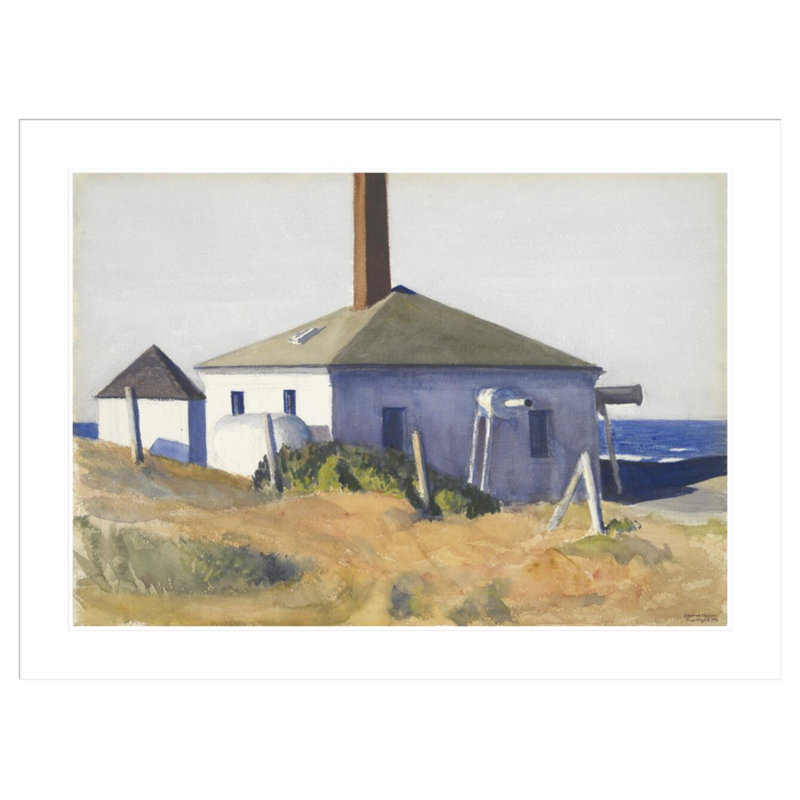 Maison de la corne de brume n ° 3 par Edward Hopper, impression giclée sur cadre, H 31,02 po x l 41,5 po