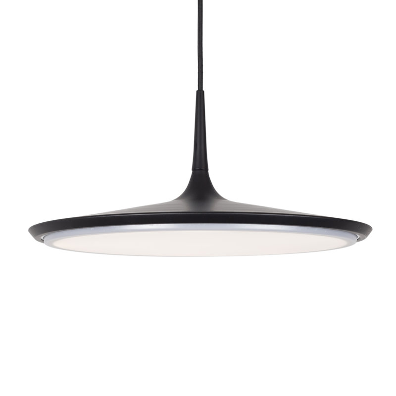 1 - Light LED Pendant, Black