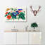 Butterfly and Flowers - Wrapped Canvas-55362121