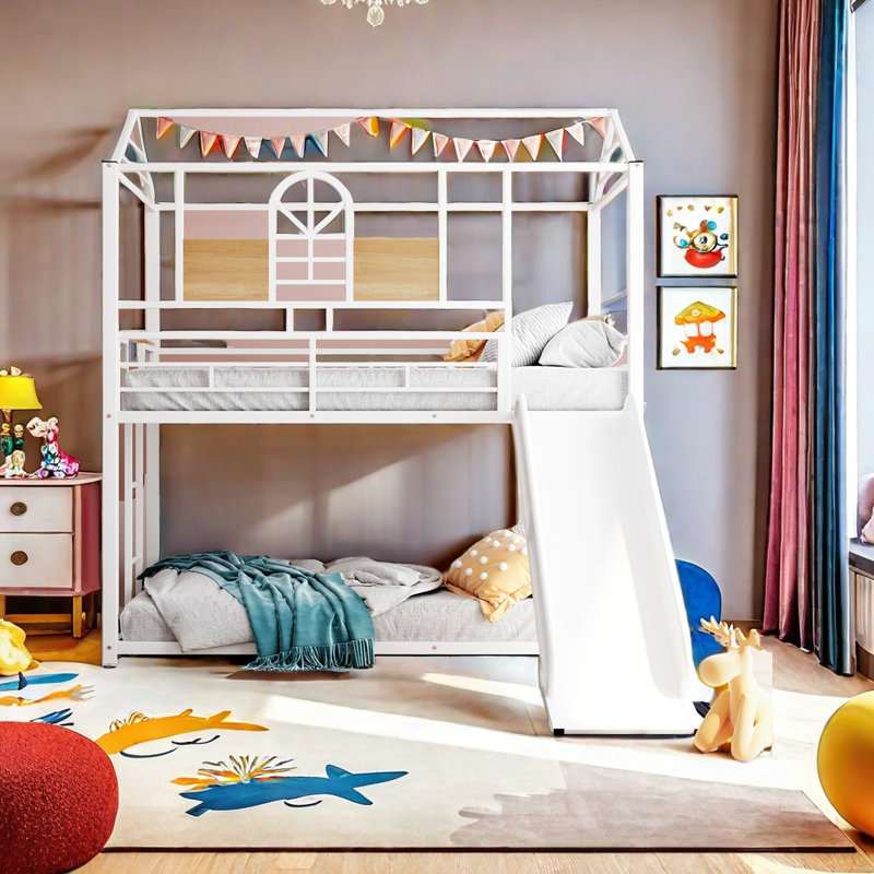 Lit superposé simple Aiyah Kids, Blanc