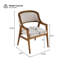 Chaises de salle à manger rembourrées Benedict-74449097