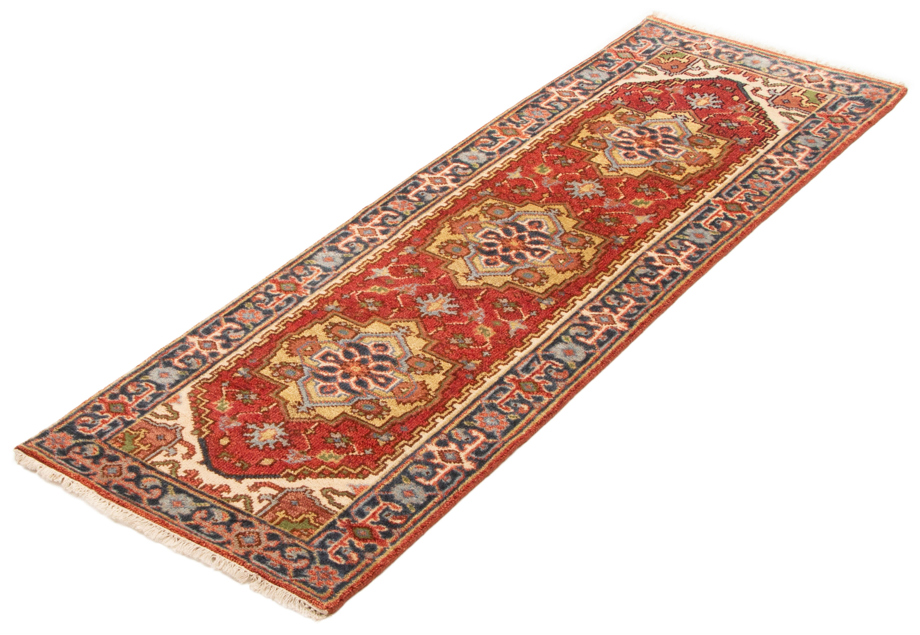 Bloomsbury Market Serapi Heritage Dark Red Rug 2'7
