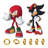 Sonic The Hedgehog Knuckles and Shadow Wall Decals