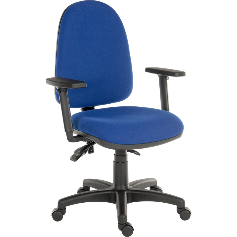 Ergo Office Chair, Without Arms, Blue