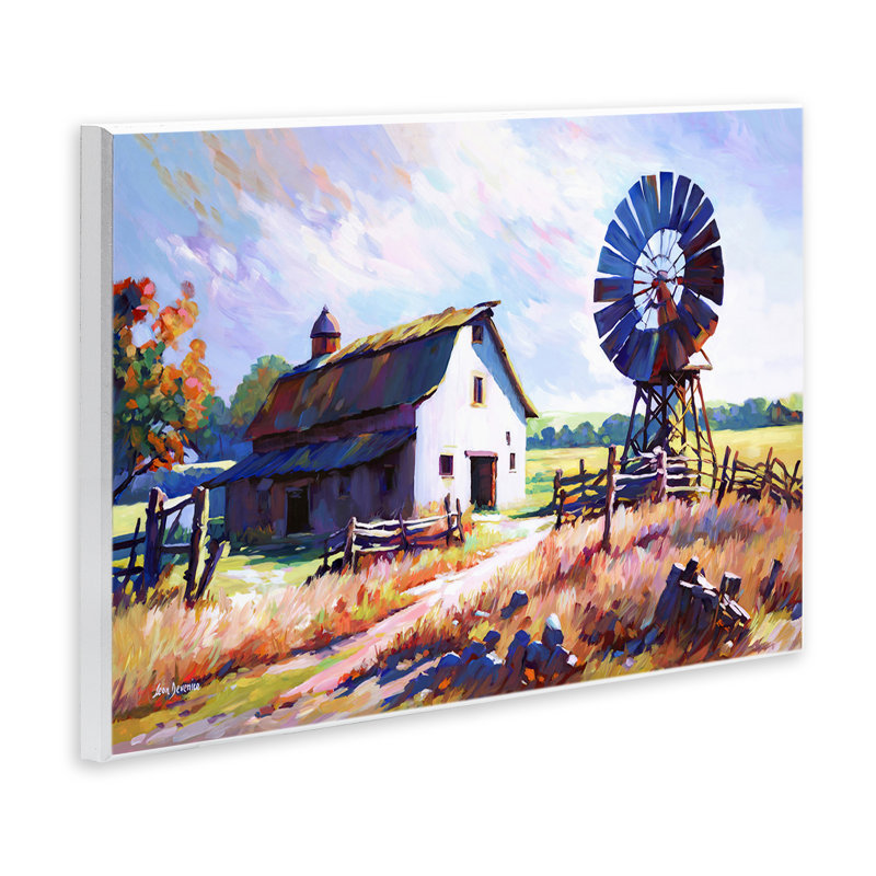 "Paysage campagne sérénité", par Leon Devenice, H 10 po x l 15 po