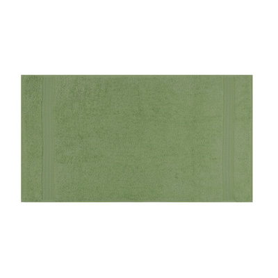 Serviette de toilette ultra douce 100% coton, vert, 11,8 x 19,7 pouces | 500 g / m² pour une absorbance supérieure | Lavable à la machine à 104 ° F | Parfait pour la maison, le spa, la salle de sport et les voyages | Confort luxueux et durabilité