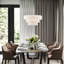 4 - Light Steel Dimmable Drum Chandelier-88580269-88580270