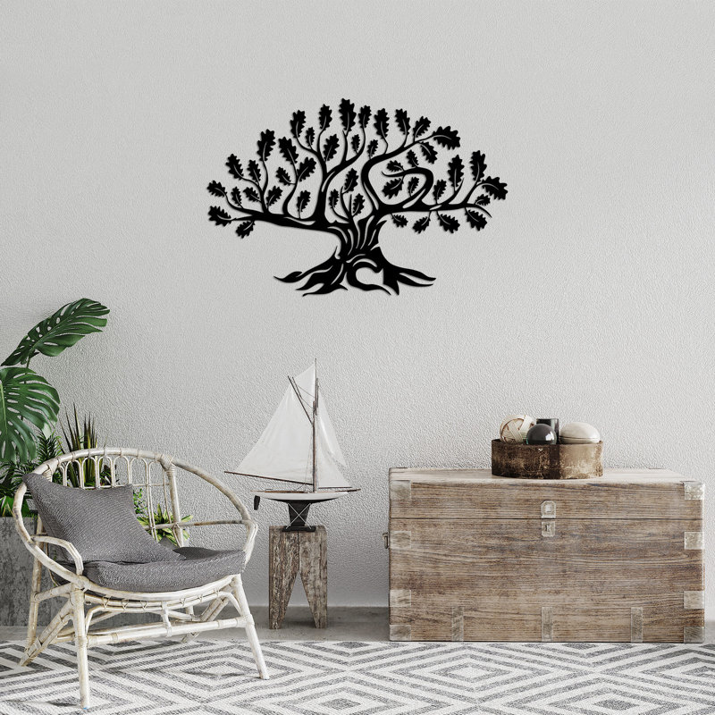 Élégant art mural en métal noir 27,6 po x 18,1 po | 100% métal durable, épaisseur: 0,06 pouce | Facile à suspendre avec pièce arrière | Parfait pour la décoration intérieure, le salon et les espaces de bureau | Accessoire décoratif élégant et moderne