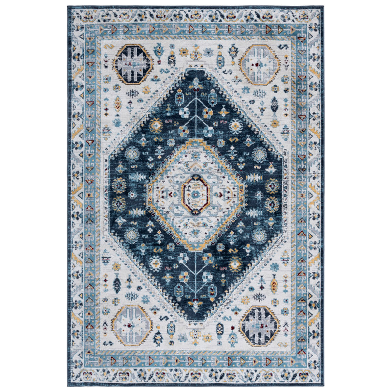 Tapis oriental lavable à la machine Bayside 118 Performance, Rectangle 5 pi 3 po x 7 pi 6 po