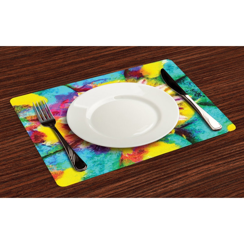Polyester Floral Rectangle Placemat