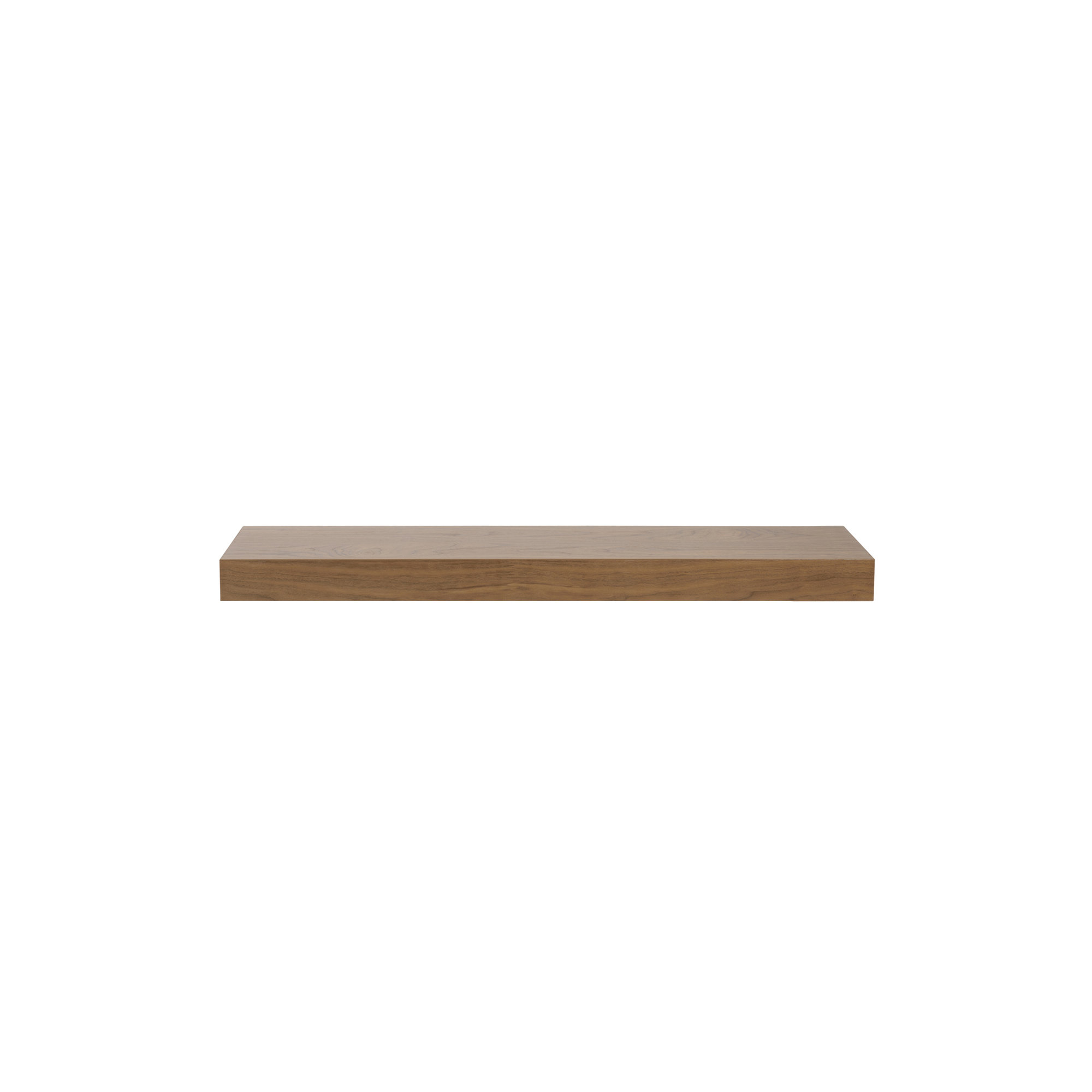 Sherice Floating Shelf, Walnut, 1.97" H x 23.63" W x 10.24" D