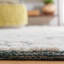 Tapis ivoire / vert en laine tissé à la main Sharene-1870422875
