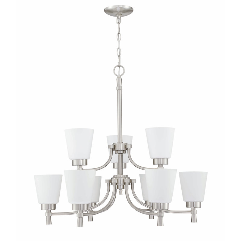 Cosner 9 - Light Dimmable Tiered Chandelier