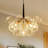 Meyana 6 - Light Bubble Hammered Patterned Glass Cluster Chandelier-114498892
