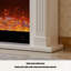 Foyer électrique moderne de style français avec flammes simulées-559132621-559132623