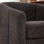 Fauteuil demi-tonneau pivotant en chenille de 31,89 pouces de largeur par 31,89 pouces en chenille par Modern Home Accent Seating