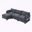 Canapé modulaire surdimensionné avec repose-pieds mobile-1794929998