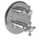 Astor 1/2" Round Thermostatic Trim Plate With Handle
