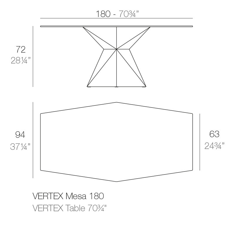 Vertex Plastic Dining Table