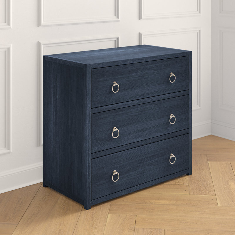 Ballentine 3 Drawer Accent Chest, Navy